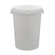 Seau Plastique PP Rond Hobbok 42,3L Diam. 378mm Blanc