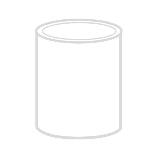 Boîte Fer blanc  2.5L Diamètre 155mm x 180mm Blanc ext/Verni int. Anse plastique