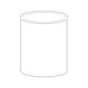 Boîte Fer blanc2L Diamètre 155mm x 157mm Blanc ext/Nu int. Anse métal