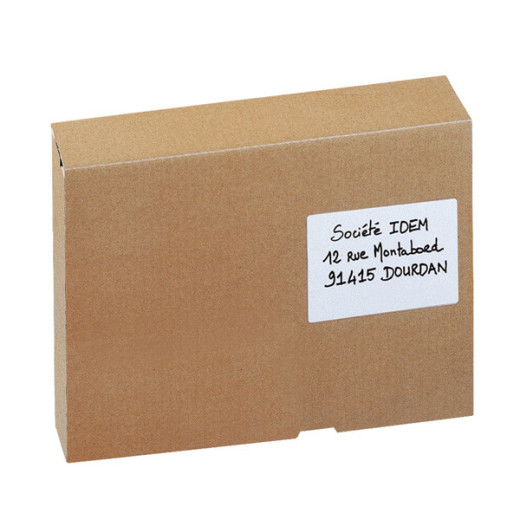 Etiquettes autocollante d'identification Neutre - 120mm x 80mm