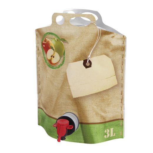 Pouch Up générique Jus de Pommes 3L - Cidre Décor kraft - VITOP Standard - VITOP Standard