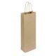 Paquet de 50 Sacs bouteilles kraft brun - 14 x 8 x 39 cm