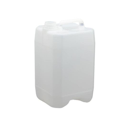 Bidon plastique PEHD Carré Gerbable 10L Bague 40/47 420g Homologué Naturel