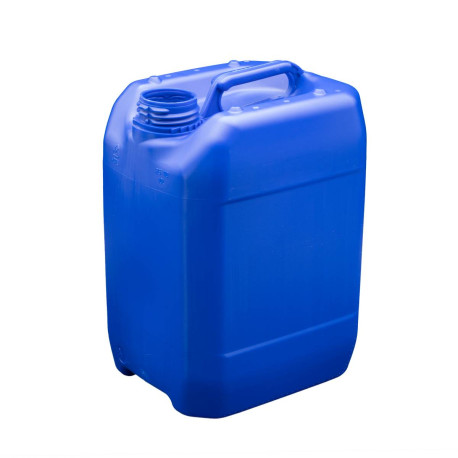 Bidon plastique PEHD Rectangulaire 10L Bague DIN61 450g Homologué Bleu