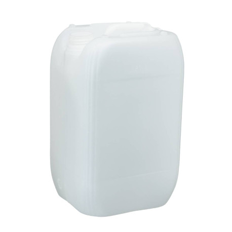 Bidon plastique PEHD Rectangulaire Gerbable 20L Bague DIN61 700g Sigle Tactile Homologué Naturel