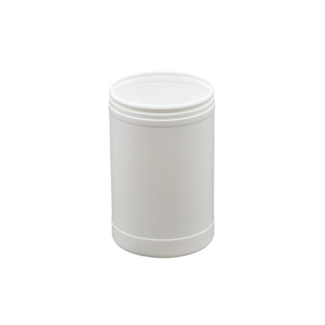 Pot Plastique PEHD Rond TLO 1L Diam. 100mm Inviolable Blanc