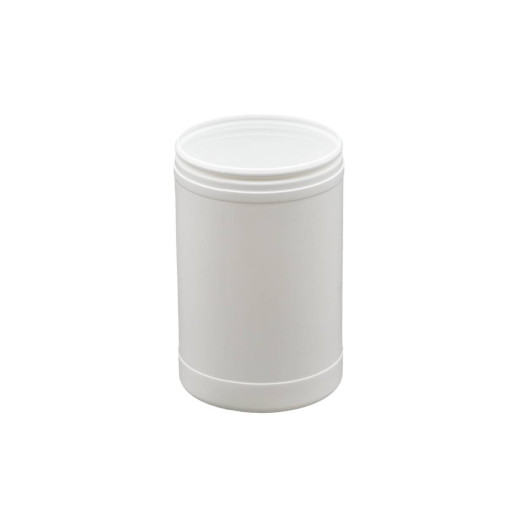 Pot Plastique PEHD Rond TLO 1L Diam. 100mm Inviolable Blanc