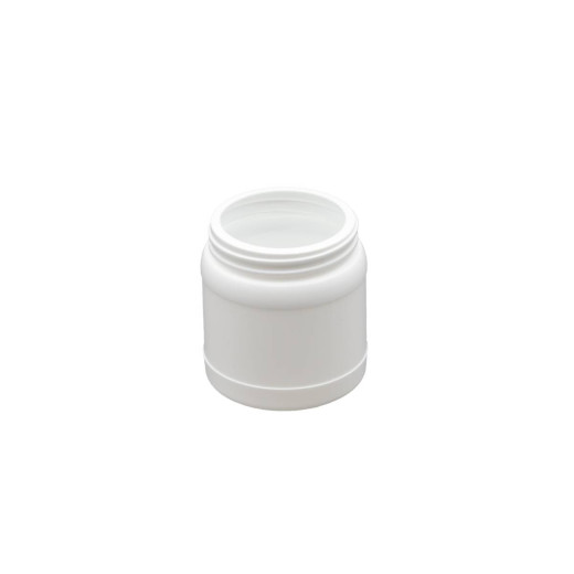 Pot plastique PEHD Rond Vissant 150ml Diam. 65mm Blanc