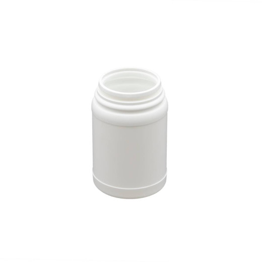 Pot plastique PEHD Rond Clipsable 250ml Diam. 59mm Inviolable Blanc