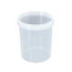Pot Plastique PP Rond UniPak 1,58L Diam. 133mm Cristal