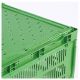 Bac plastique pliable ajouré vert 400 x 300 x 120 mm