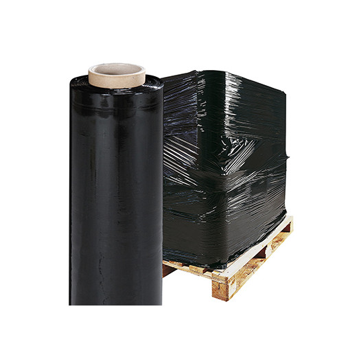 Film étirable manuel NOIR opaque 450 mm x 270 m - 17µ