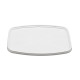 Couvercle plastique PP Rectangulaire 200x140mm Blanc