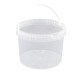 Seau Plastique PP Rond SuperLift 8,7L Diam. 267mm Anse plastique Cristal
