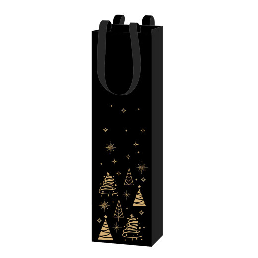 Sac bouteille seduction 1 bouteille - 95 mm x 95 mm x 385 mm - Paquet de 10 sacs