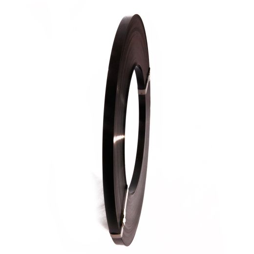 Feuillard acier laqué noir 13mm x 0,5 galette RW Feuillard acier laqué noir 13mm x 0,5 galette RW