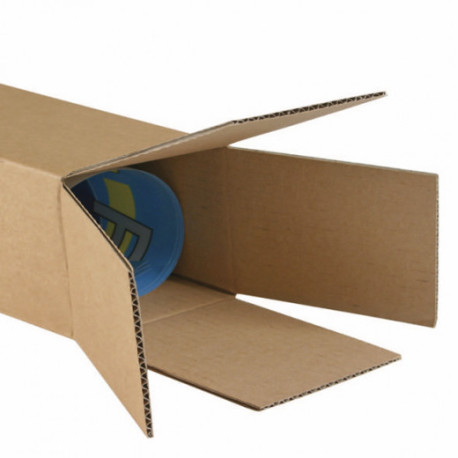 Tube d'expédition carton carré 100 x 100 x 900 mm