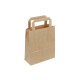 Sac kraft brun poignées plates 18 x 8 x 22 cm