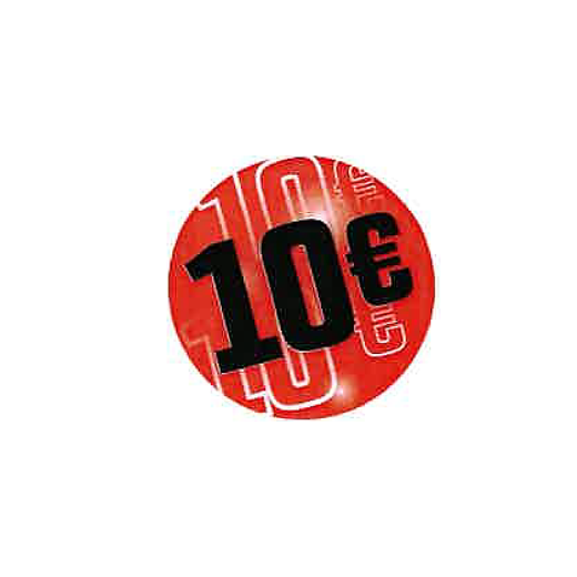 Etiquette 10€ 35 mm