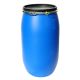 Fut 220L Cylindrique Ouverture Totale Bleu Poignées Laterales PEHD Homologué X360
