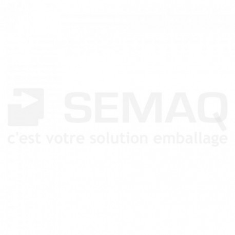 Bidon métal Rectangulaire 500ml 114x57x106mm Perçage 32mm Blanc ext/Nu int. Homologué